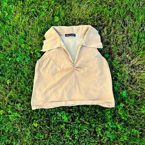 Deep-v crop top